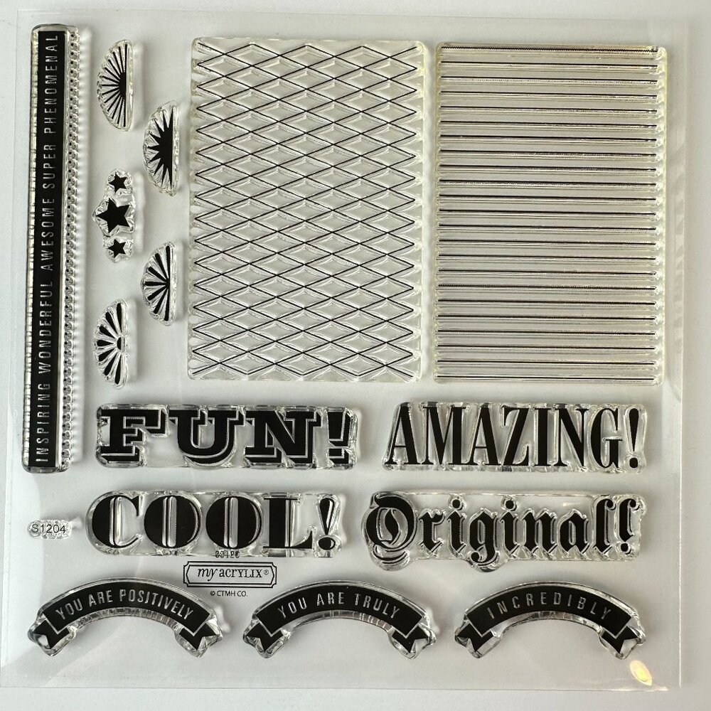 My Acrylix CTMH Sentiments Stamps Set S1204
